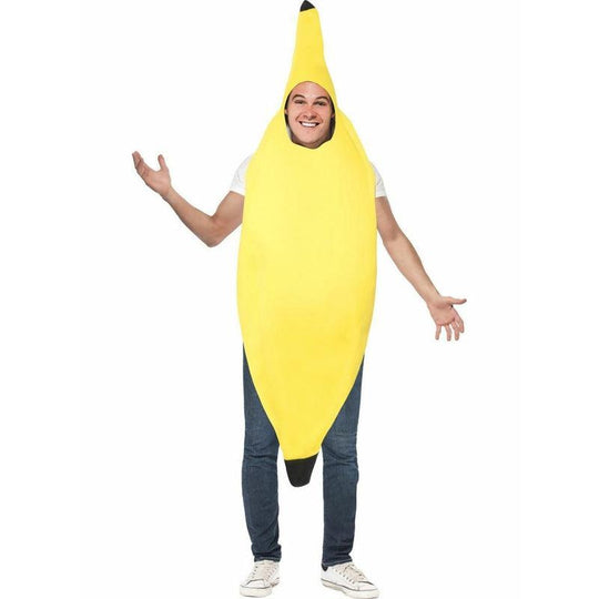 Adult Banana Costume Fancy Dress Fruit Outfit Hen Stag Comedy Funny Party