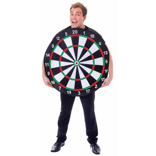 Adult Dartboard Darts Fancy Dress Costume Mens Ladies Stag Hen Do Sport Outfit