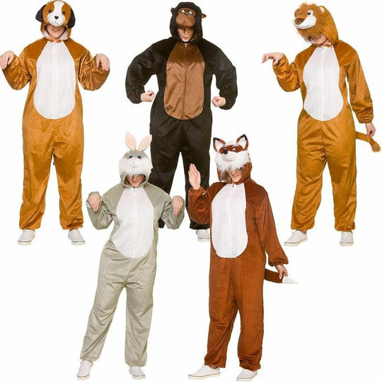 Adult Deluxe Animal Costumes Zoo Jungle Safari Fancy Dress