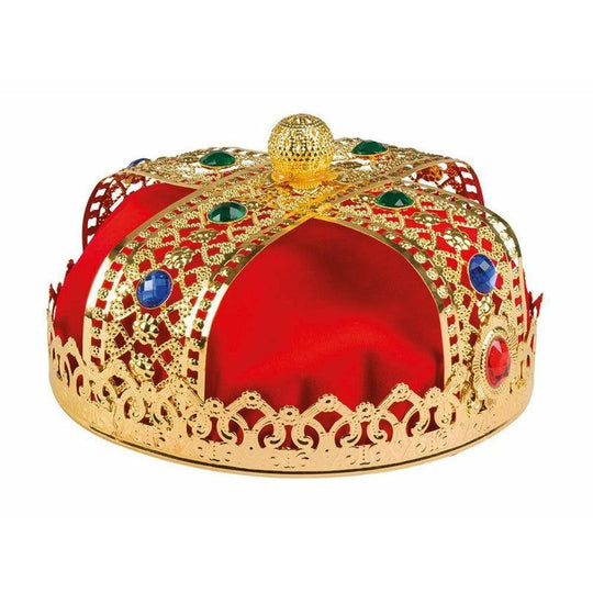 Adult Deluxe Royal King Crown Prince Medieval Fancy Dress Costume Accessory