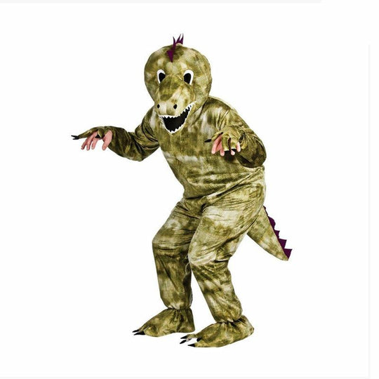 Adult Dinosaur Mascot Costume Unisex T-Rex Animal Big Head Fancy Dress Outfit
