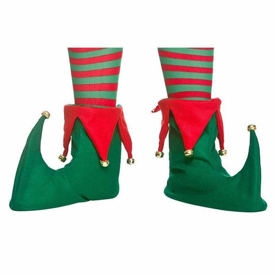 Adult Elf Boots Christmas Shoes Xmas Festive Fancy Dress