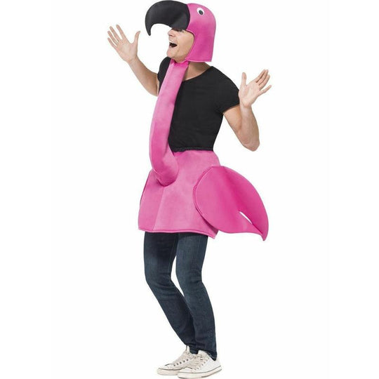 Adult Flamingo Fancy Dress Costume