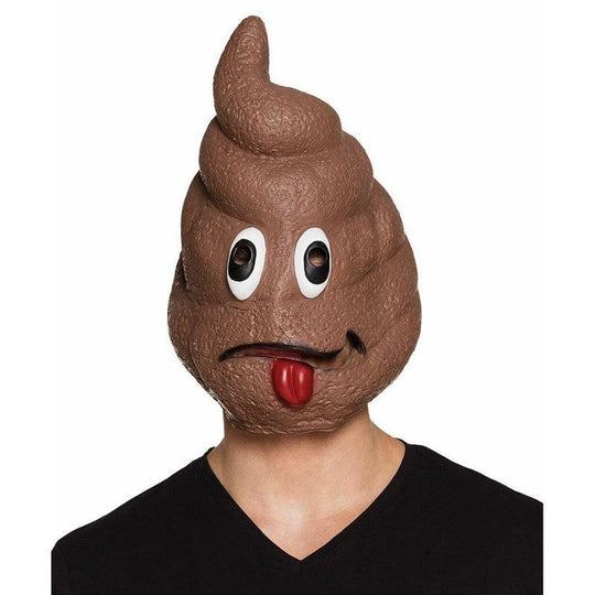 Adult Latex Poo S*#T Head Mascot Mask Emoji Stag Do Fancy Dress Costume