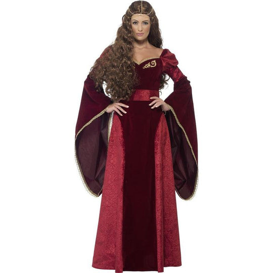 Adult Medieval Queen Cersei Costume Game of Thrones Ladies Fancy Dress Outfit