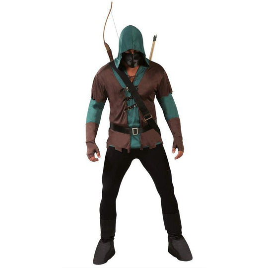 Adult Men's Archer Robin Hood Prince of Thieves Fancy Dress Costume