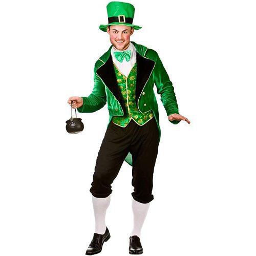Adult Men's Deluxe Irish Leprechaun St Patrick's Day Fancy Dress Costume