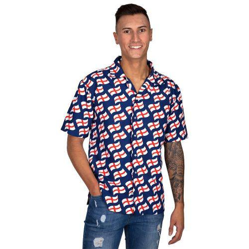 Adult Men's England Flag World Cup Fancy Dress Shirt