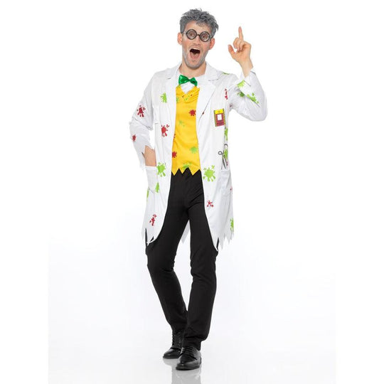 Adult Men's Mad Scientist Fancy Dress Costume - 84193