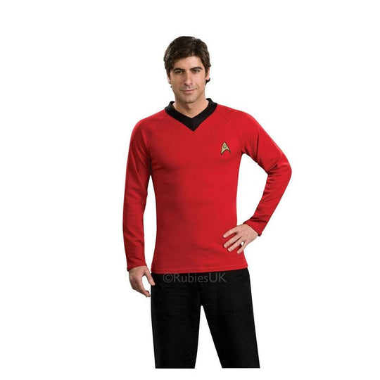 Adult Mens Original Star Trek Shirts Spock Kirk Scotty Fancy Dress Costume