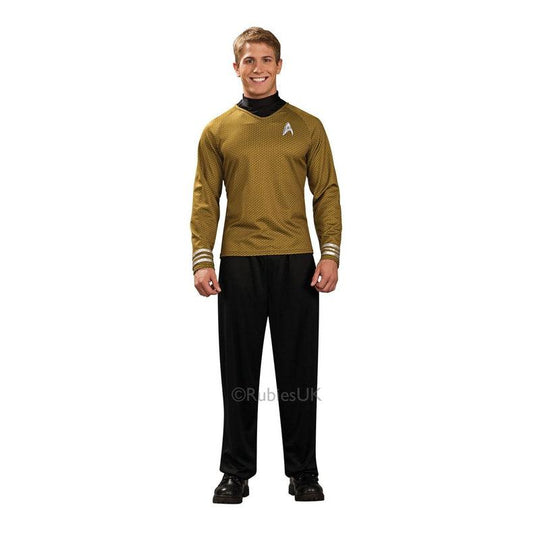 Adult Mens Star Trek Shirts Official Scotty Kirk Spock Fancy Dress Costume