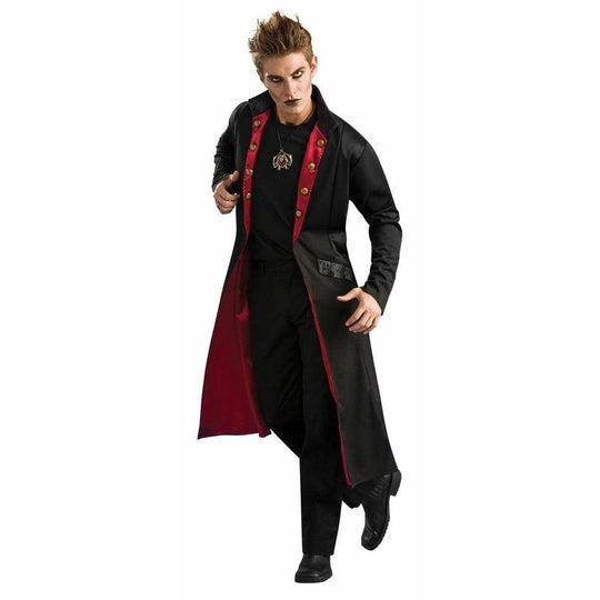 Adult Mens Vampire Coat Dracula Halloween Fancy Dress Costume Accessory