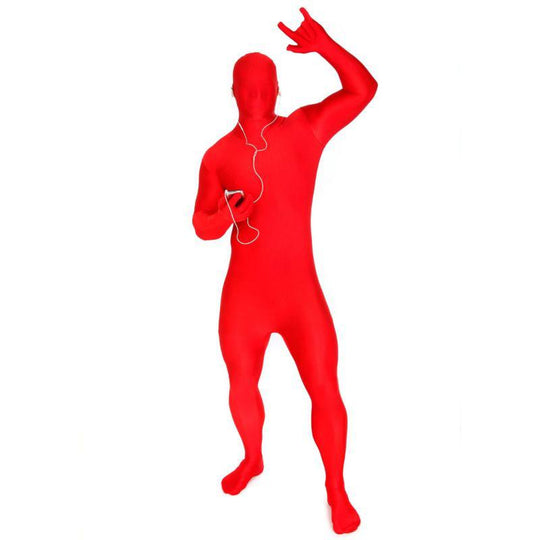 Adult Morphsuit Fancy Dress Costume - Solid Red - Extra Large