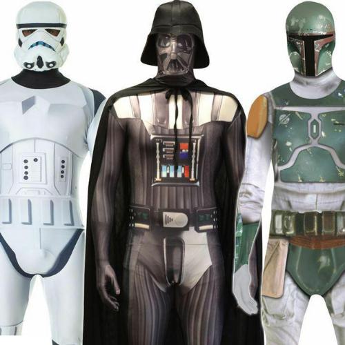 Adult Official Star Wars Morphsuits Halloween Fancy Dress Costume Outfit