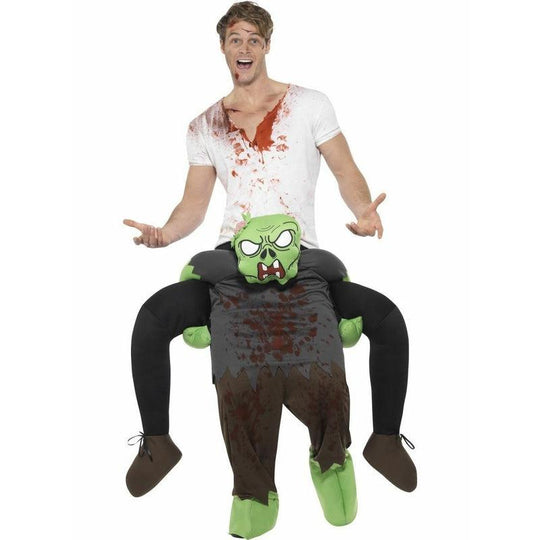 Adult Piggyback Zombie Costume Halloween Adult Ride On Fancy Dress Outfit