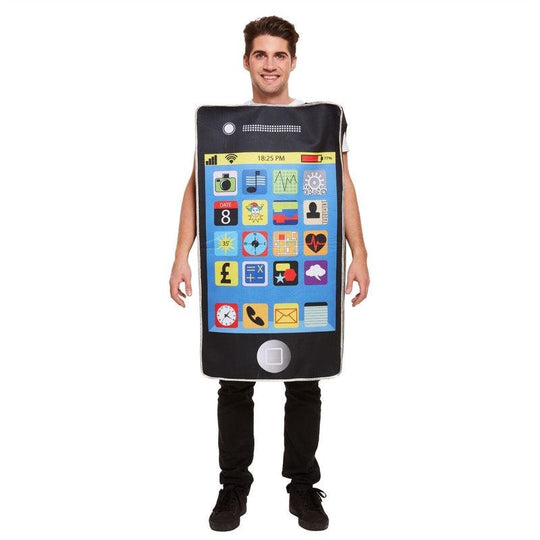 Adult Smartphone Costume Unisex Mobile Phone Fancy Dress Outfit
