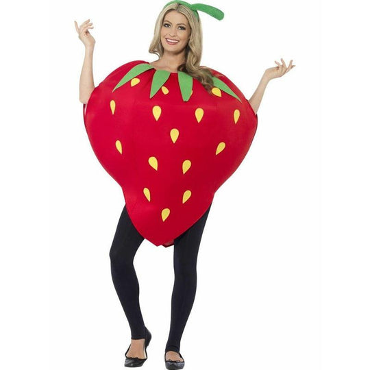 Adult Strawberry Fruit Food Novelty Mens Ladies Unisex Fancy Dress Costume
