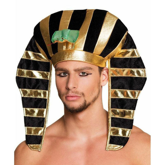 Adult Tutankhamun Headpiece Hat Egyptian Pharoah God Fancy Dress Accessory