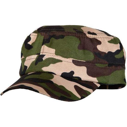 Adult Unisex Camouflage Army Cap Fancy Dress Accessory