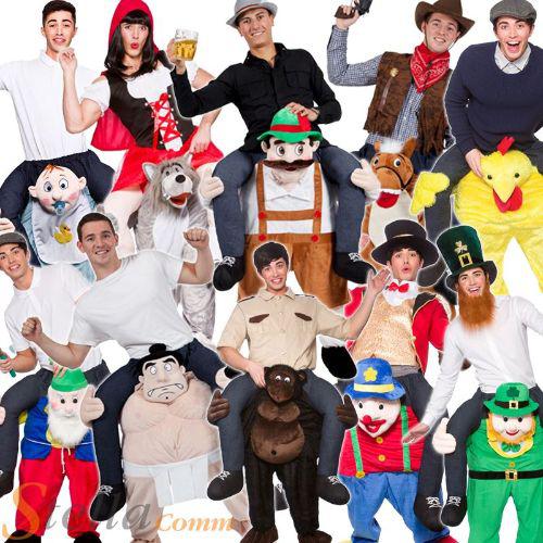 Adult Unisex Carry Me Novelty Ride On Mascot Fancy Dress Costume
