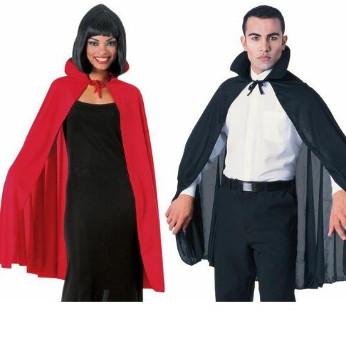 Adult Unisex Deluxe 45" Cape Cloak Vampire Dracula Halloween Fancy Dress Costume