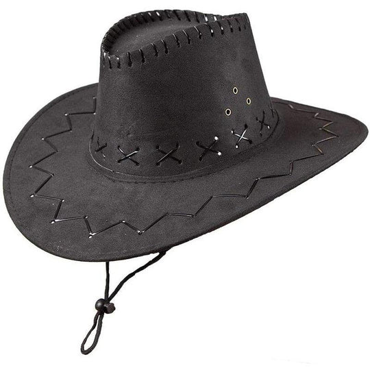 Adult Unisex Deluxe Suede Cowboy Hat Fancy Dress Accessory
