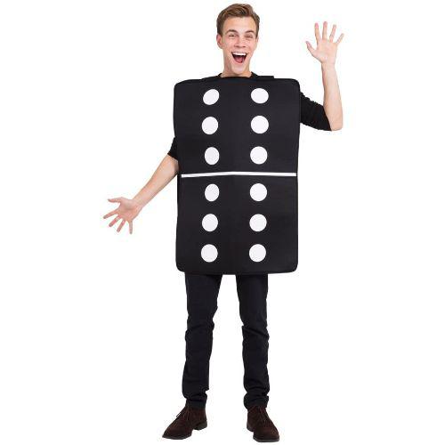 Adult Unisex Double Six Domino Fancy Dress Costume - One Size