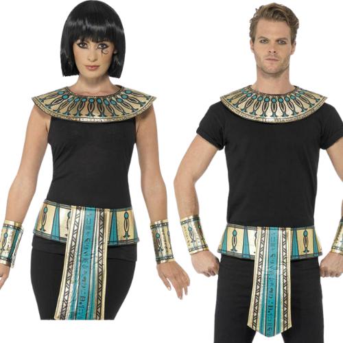 Adult Unisex Egyptian Pharoah Mens Ladies Egypt Fancy Dress Costume Kit