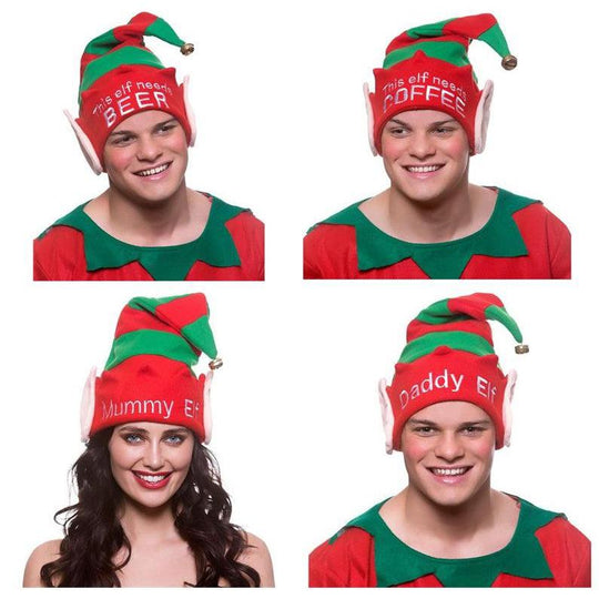 Adult Unisex Festive Christmas Novelty Hats Fancy Dress Accessories