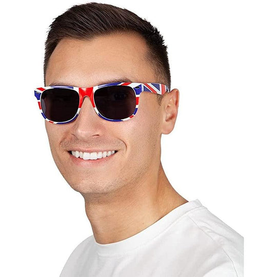 Adult Unisex GB Union Jack Designer Style Sunglasses Fancy Dress Accessory