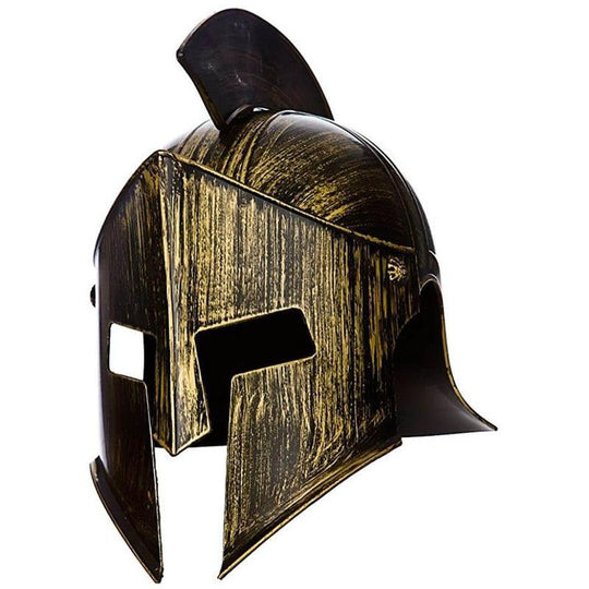 Adult Unisex Gladiator Spartan Helmet Fancy Dress Costume Accessory - One Size