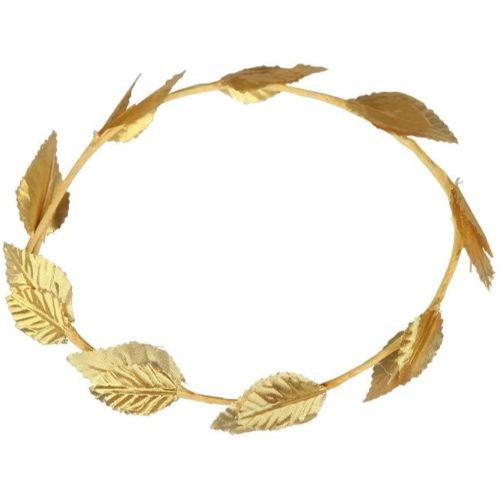 Adult Unisex Greek Roman Gold Leaf Headband Fancy Dress Accessory