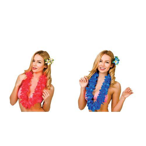 Adult Unisex Hawaiian Petal Lei 9.5cm Flower Garland Fancy Dress Accessory