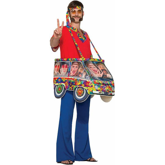 Adult Unisex Hippie Van Step In Fancy Dress Costume - One Size