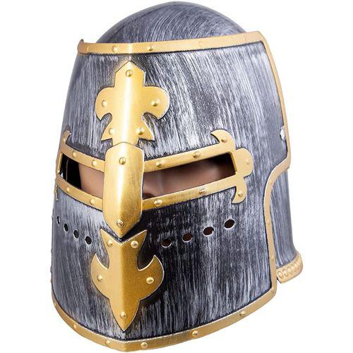 Adult Unisex Medieval Historial Knight Helmet Fancy Dress Accessory