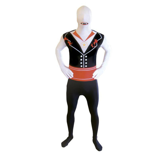 Adult Vampire Morphsuit Fancy Dress Costume - Large