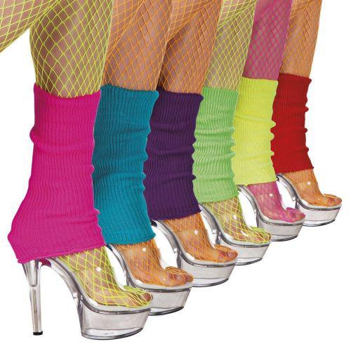 Adult Women's 1980's Dance Aerobic Leg Warmers Fancy Dress Costume Accessory