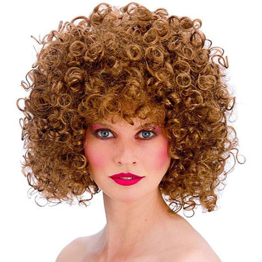 Adult Women's 80s Disco Perm Wig Fancy Dress Accessory