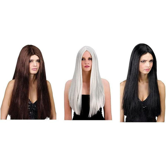 Adult Women's Classic Long Wig Fancy Dress Costume Accessory Hair Piece