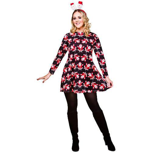 Adult Women's Father Christmas Santa Swing Dress