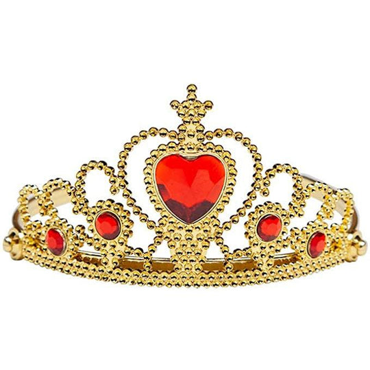 Adult Women's GB Royal Gold Crown Tiara Fancy Dress Accessory