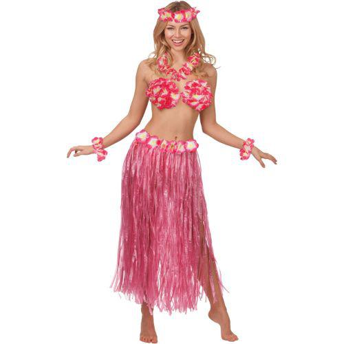 Adult Women's Hawaiian Honey Summer Beach Party Fancy Dress Costume