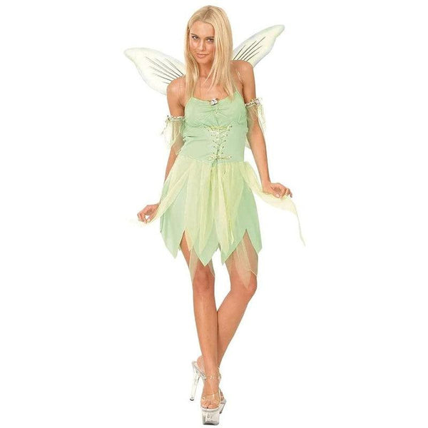 Adult Women s Neverland Fairy Fancy Dress Costume Sexy Outfit