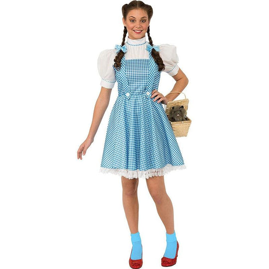 Adult Women's Official Dorothy Wizard of Oz Fancy Dress Costume Party Outfit