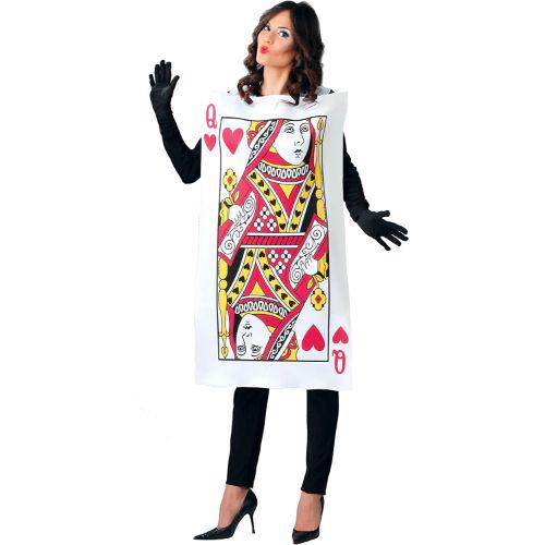 Adult Women's Queen of Cards Fancy Dress Costume