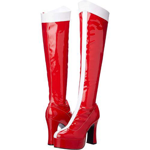 Adult Women's Wonder Woman Knee High Boots Fancy Dress Accessory