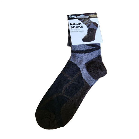 Adults Novelty Silly Socks Ninja Size 5-11