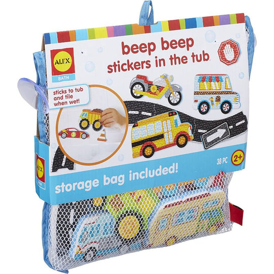 Alex Bath Beep Beep Foam Stickers For The Tub Bath Toys