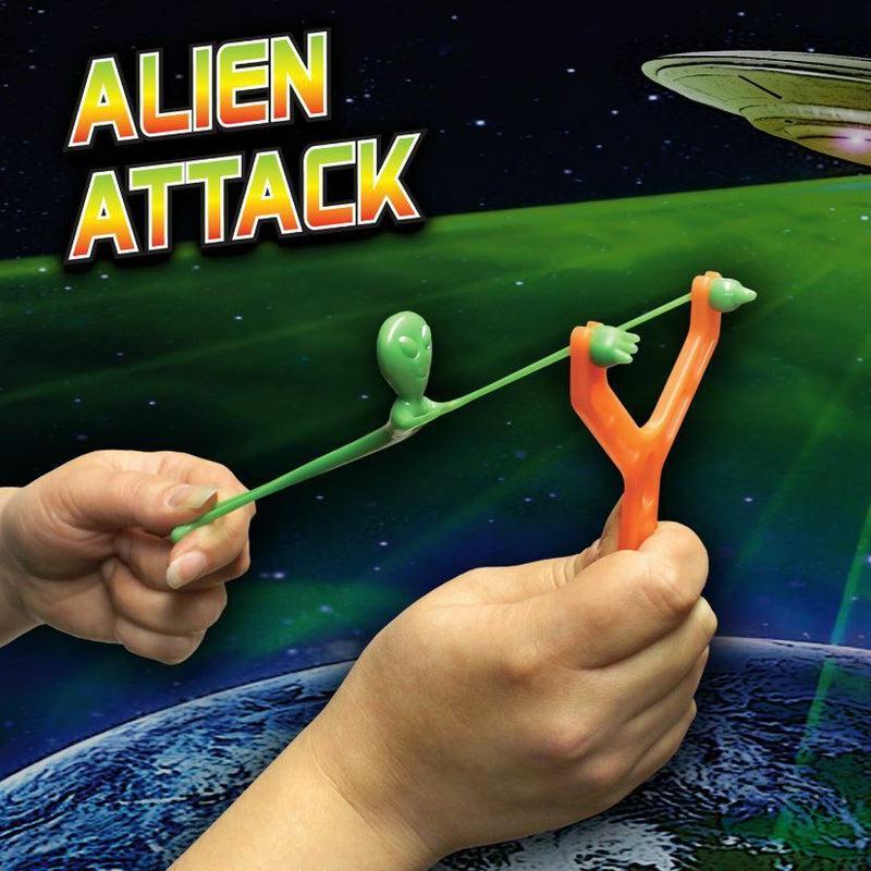 Sticky Alien Alien Attack Catapult Kids Fun Sticky Alien Launcher Slingshot Toy ...