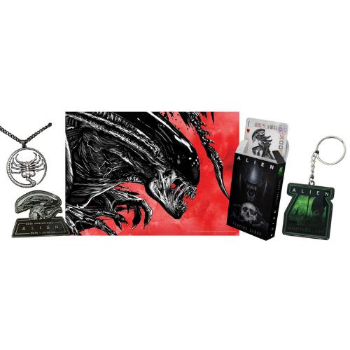 Alien Collectors Box Limited Edition Print Necklace Cards Badge Keyring
